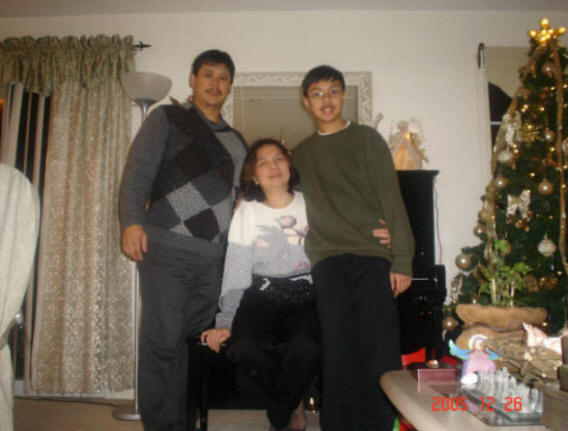 Ron with his parents