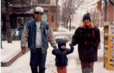 going to school w/Papa,DadaLee